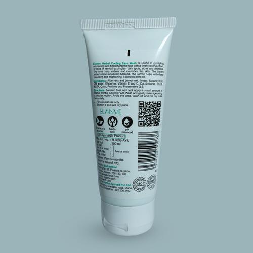 Herbal Cooling Face Wash Aloe Neem Lemon