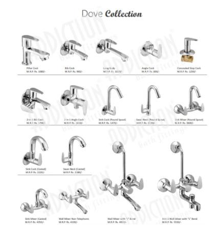 Dove Collection Bath Fittings