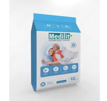 ADULT STICKER/TAPE DIAPER (Available in pack of 10s)