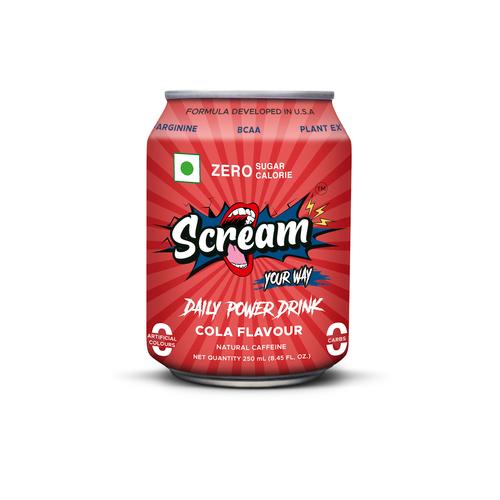 Scream Energy Drink - Cola Flavour