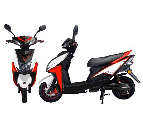 Asphalt Electric Scooter White & Red