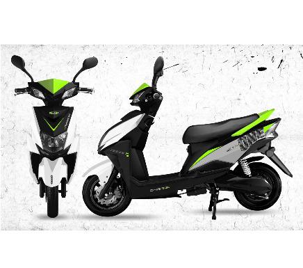 Asphalt Electric Scooter White & Light Green