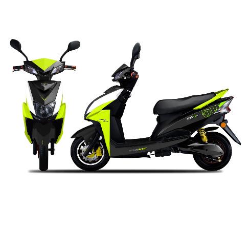 Asphalt Electric Scooter Black & Light Green