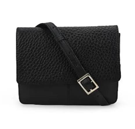 Black Leather Sling Bags