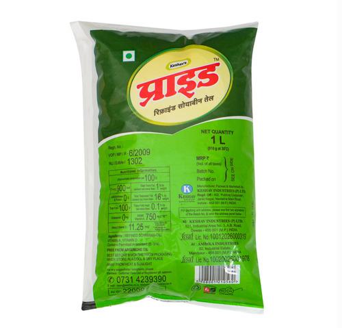 Pride Refined Soyabean Oil 900gm Pouch