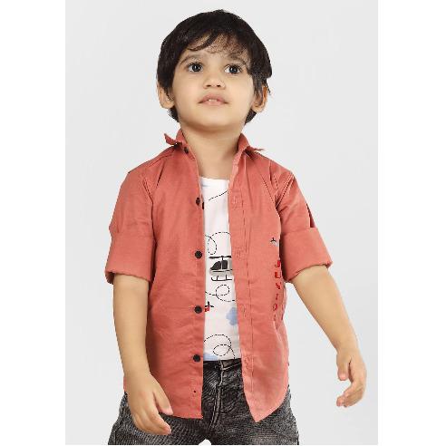 Polka Tots Full Sleeves Helicopter print Tshirt Shirt