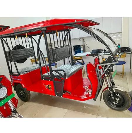 Red Electric Rickshaw