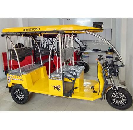 Yellow Electric Rickshaw