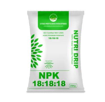 Water Soluble Fertiliser - Nutri Drip 18:18:18