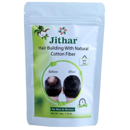 Jithar Hair Fiber - Refill Pack -50g (Black, Dark Brown, Light Brown)