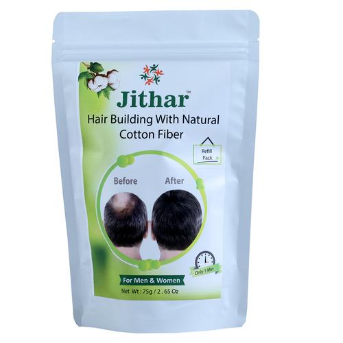 Jithar Hair Fiber - Refill Pack -75 g (Black, Dark Brown, Light Brown)