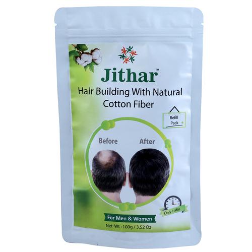 Jithar Hair Fiber - Refill Pack -100g (Black, Dark Brown, Light Brown)