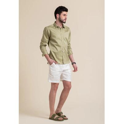 STATESMAN PATEL GREEN SHIRT