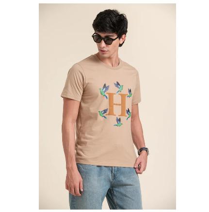 Birds Print T-shirt