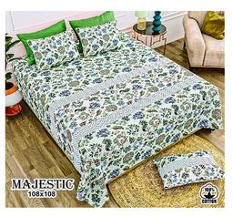 Majestic Floral Printed Bedsheet