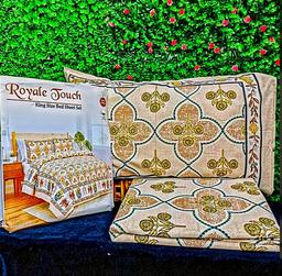 Royal Touch Pure Cotton 3 pcs Bedsheet