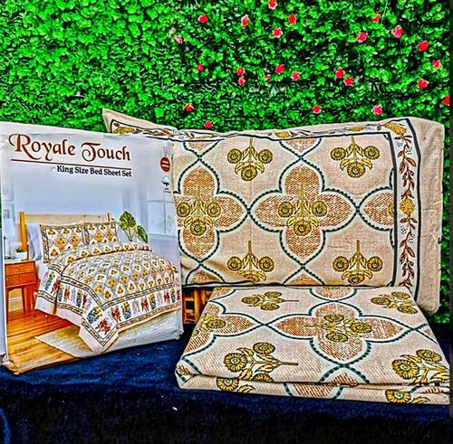 Royal Touch Pure Cotton 3 pcs Bedsheet