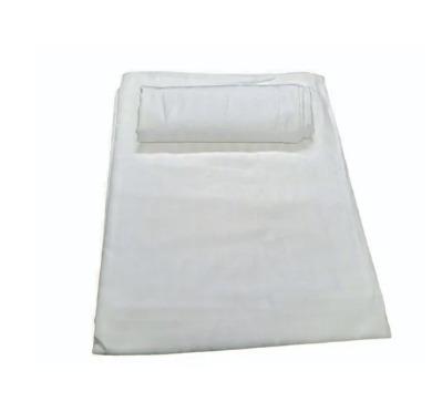 White Satin Stripe Hotel Bed Sheets