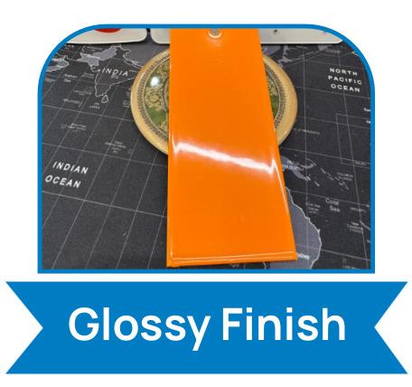 Glossy Finish - Epoxy-polyester and Pure Polyester  Powder Coating  Colours