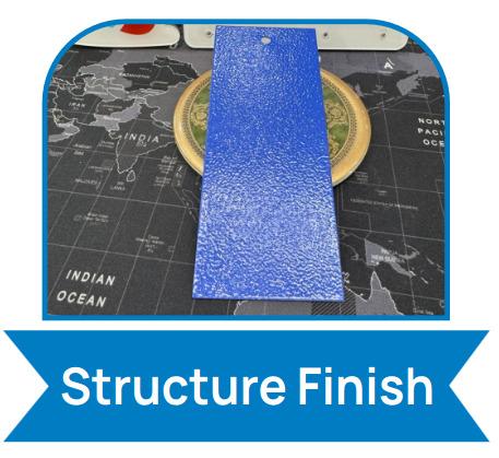 Structure Finish - Epoxy-polyester and Pure Polyester  Powder Coating  Colours