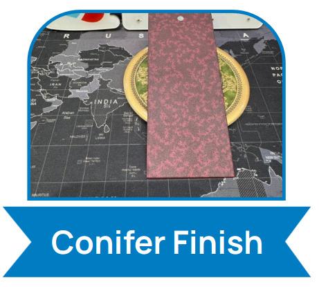 Conifer Finish - Epoxy-polyester and Pure Polyester Powder Coating Colours