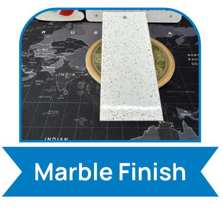 Marble Finish - Epoxy-polyester and Pure Polyester Powder Coating Colours