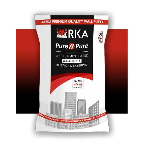 White Cement Based Wall Putty Interior & Exterior 40 kg