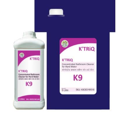 K'TRiQ K9 - Bathroom Cleaner for Hard Water Concentrate