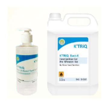 K'TRiQ Bact-X Hand Sanitizer Gel without Fragrance