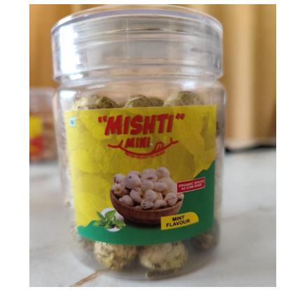 Mint Flavour MISHTIMINI Flavored Makhana (fox nuts)