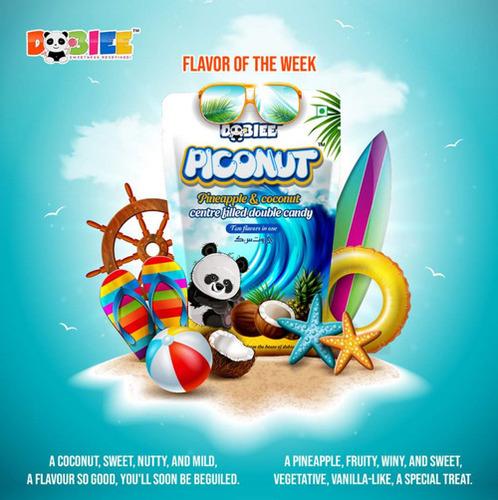 Piconut Pineapple & Coconut centre filled double candy