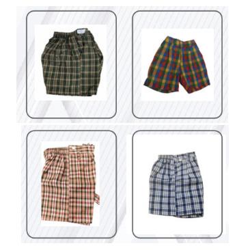 School Check Shorts