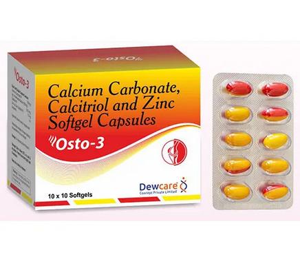 Calcium Carbonate Calcitriol And Zinc Softgel Capsules