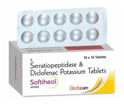 Serratiopeptidase And Diclofenac Potassium Tablets