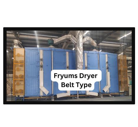 Fryums Snacks Pallets dryer belt type