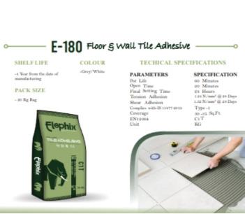 Elephix E-180 Floor & Wall Tile Adhesive