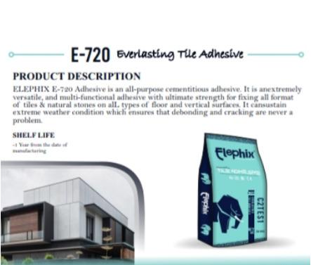 Elephix E-720 Everlasting Tile Adhesive