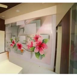 PVC Flower Digital Design Wall Panel