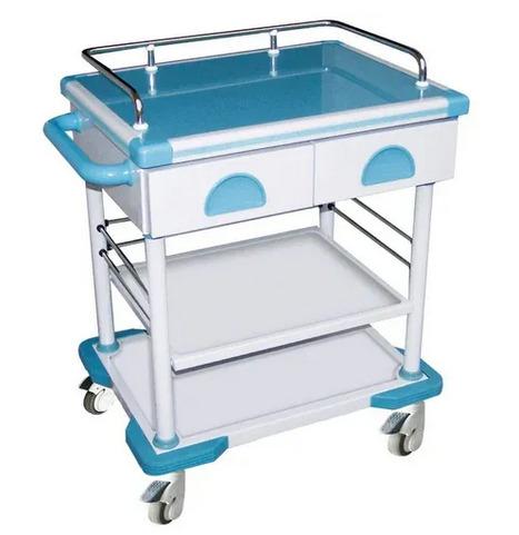 YC-J-0300552 Hospital Steel Artificial Marble 2-Drawer I.V. Trolley