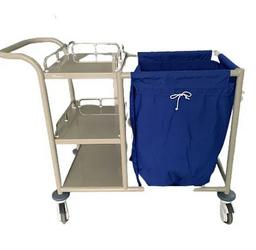 YC-J-0600017 Hospital Steel Multi-functional Linen Trolley