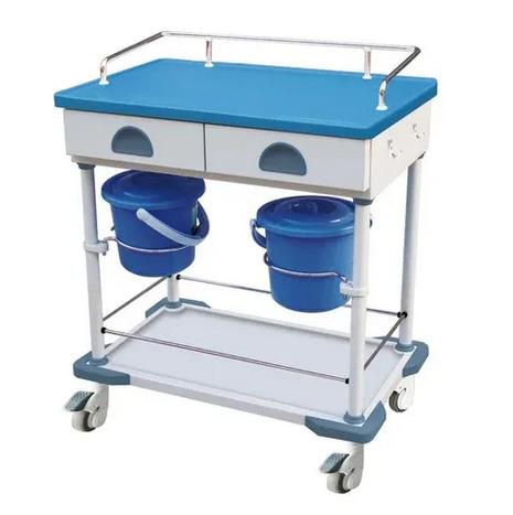 YC-J-B300001 Hospital Steel Abs 2 Drawer I.V Trolley