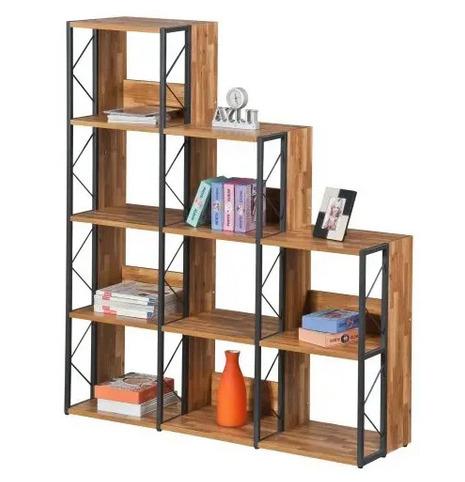 ERGONIKO Wooden Bookshelf Furniture