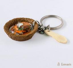Aloo Tikki Miniature Keychain