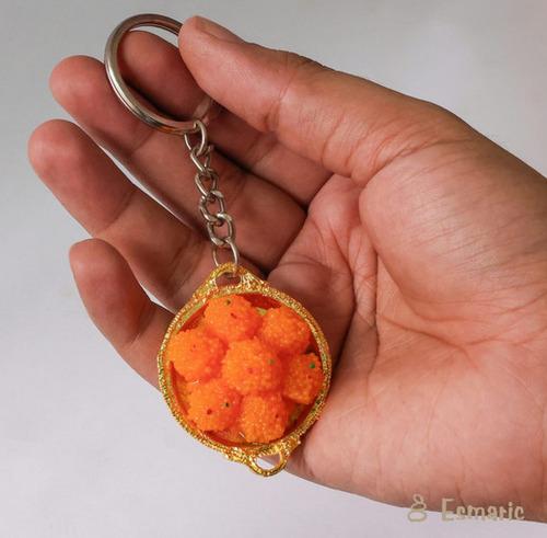 Boondi Laddu Miniature Keychain