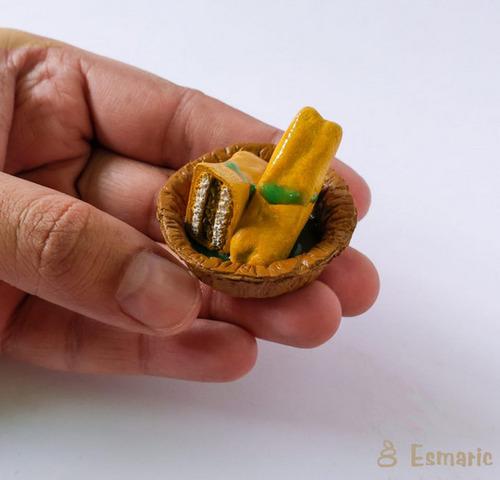 Bread Pakora Miniature Fridge Magnet