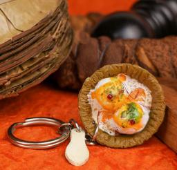 Dahi Vada Miniature Keychain