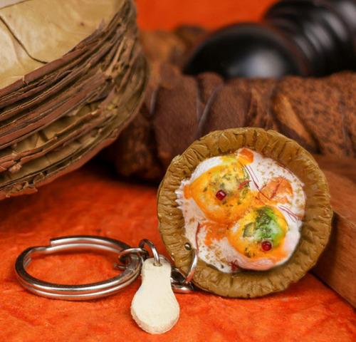 Dahi Vada Miniature Keychain