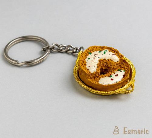 Ghevar miniature Keychain