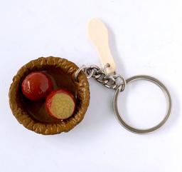 Gulab Jamun Miniature Keychain