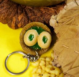Pani Puri Miniature Keychain